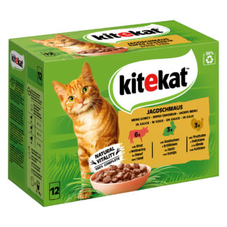 Kitekat kapsičky 48 x 85 g - Myslivecké menu v omáčce