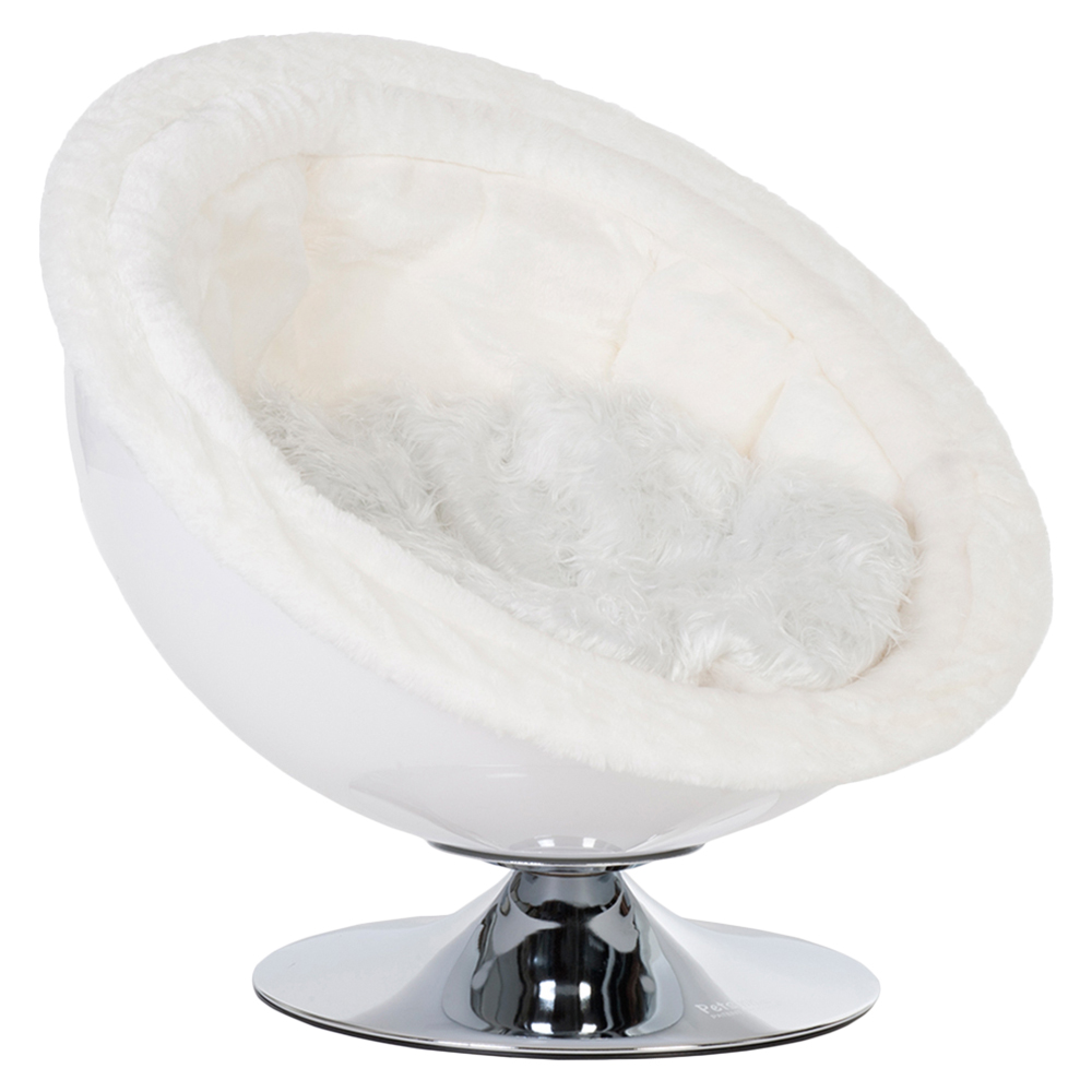 Pelíšek pro psy a kočky Retro Pet Nest White - Ø 60 cm bílá