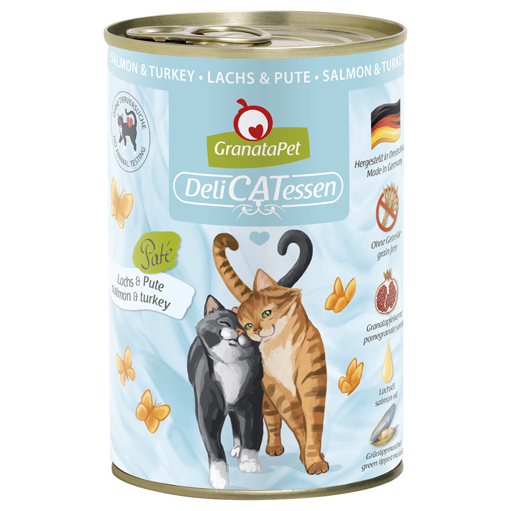 GranataPet DeliCatessen 12 x 400 g - Losos & krůtí