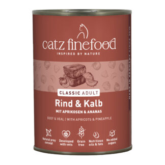 Výhodné balení catz finefood 12 x 400 g - hovězí & telecí