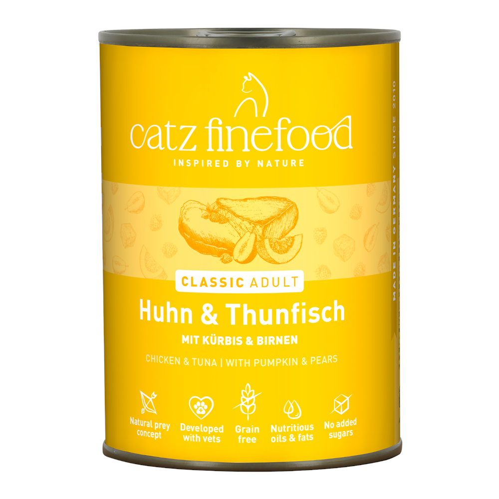 Výhodné balení catz finefood 12 x 400 g - kuře & tuňák