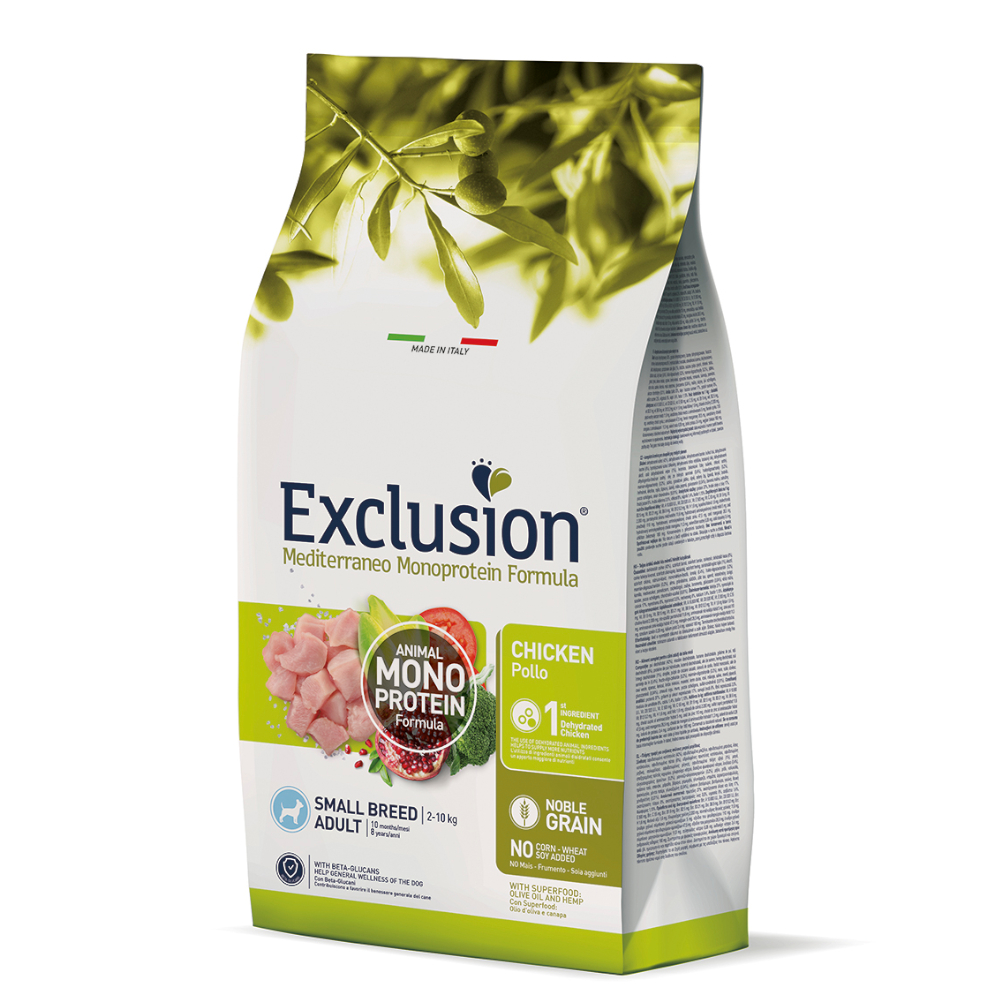 Exclusion Mediterraneo Adult Small s kuřecím - 2 x 7 kg