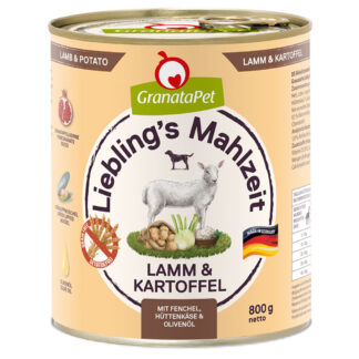 GranataPet Liebling's Mahlzeit  6 x 800 g - Jehněčí & brambory