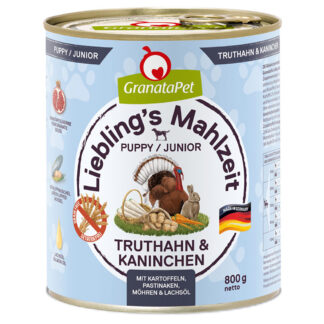 GranataPet Liebling's Mahlzeit  6 x 800 g - Junior krocaní a králičí