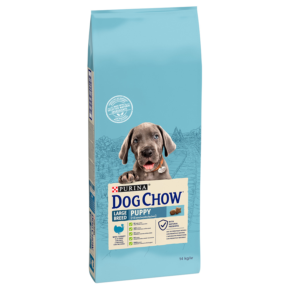 Purina Dog Chow Puppy Large Breed Turkey - Výhodné balení: 2 x 14 kg