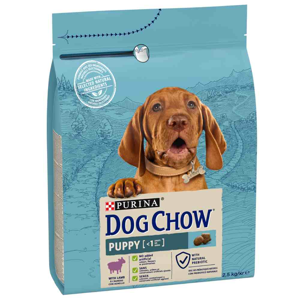 PURINA Dog Chow Puppy Lamb  - výhodné balení: 2 x 2