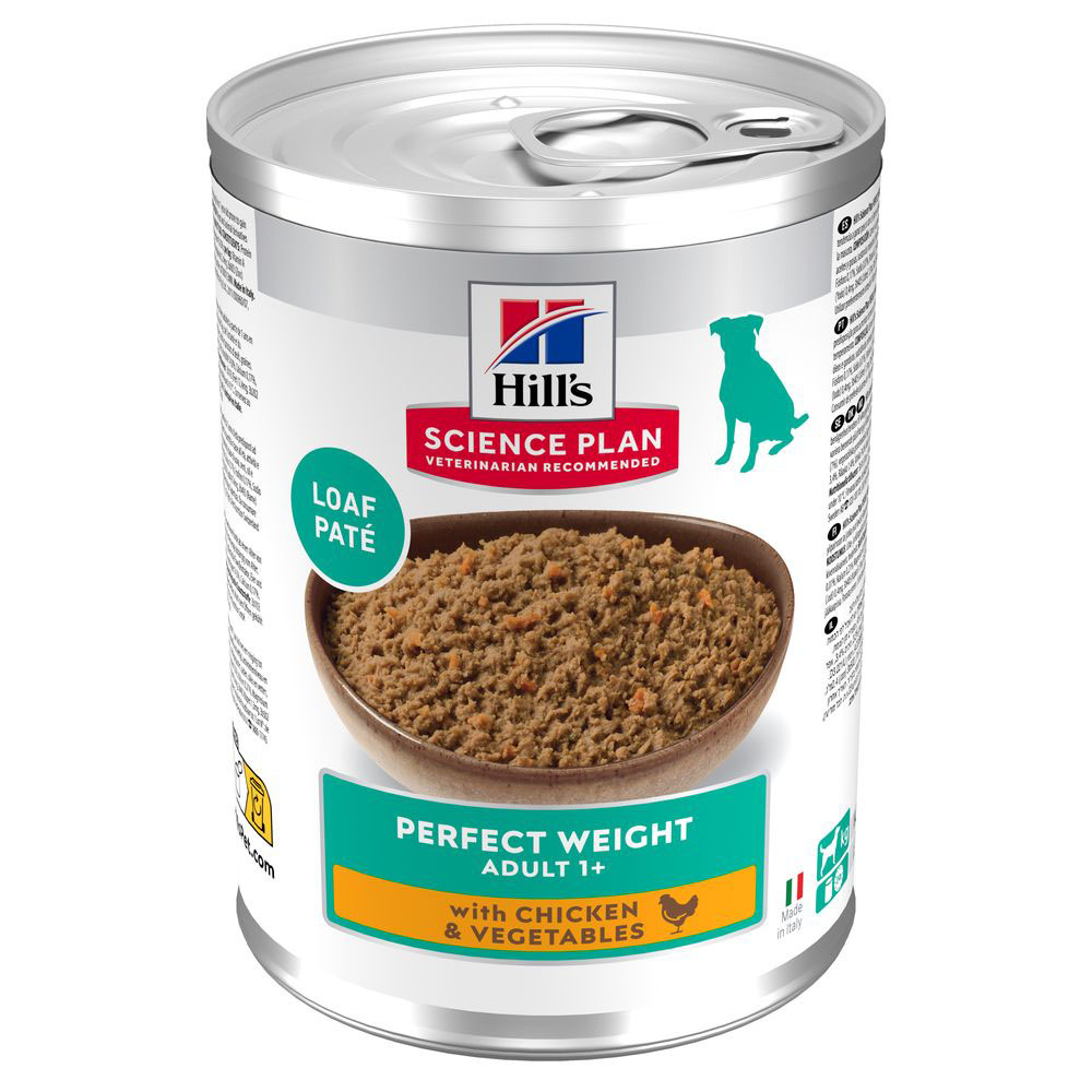 Hill's Science Plan Adult 1+ Perfect Weight Chicken & Vegetables - Výhodné balení: 24 x 363 g