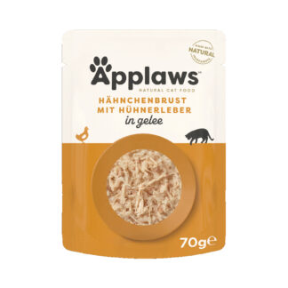 Applaws Pouch in Jelly 32 x 70 g - kuřecí s játry