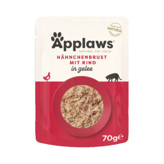Applaws Pouch in Jelly 32 x 70 g - kuřecí s hovězím
