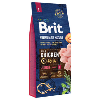 Brit Premium by Nature Junior Large Breed kuřecí - Výhodné balení: 2 x 15 kg