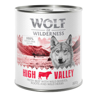 Wolf of Wilderness Adult - Single Protein 6 x 800 g - High Valley - hovězí