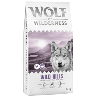 Wolf of Wilderness Adult "Wild Hills" kachní - bez obilovin - 12 kg: nová receptura