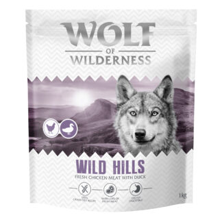 Wolf of Wilderness Adult "Wild Hills" kachní - bez obilovin - Výhodné balení: 4 x 1 kg nová receptura