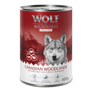 Výhodné balení: Wolf of Wilderness Adult 12 x 400 g - The Taste Of Canada