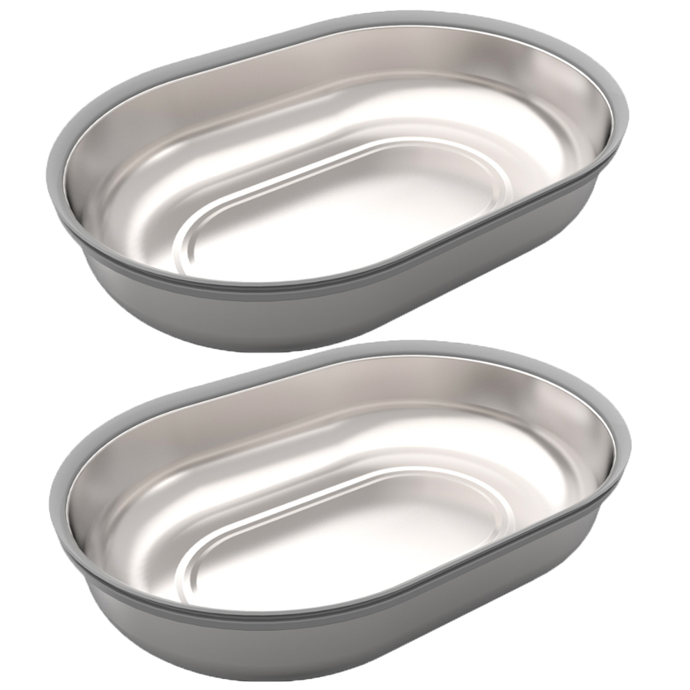 SureFeed Mikrochip automat na krmení - náhradní misky z nerezové oceli (2 ks)