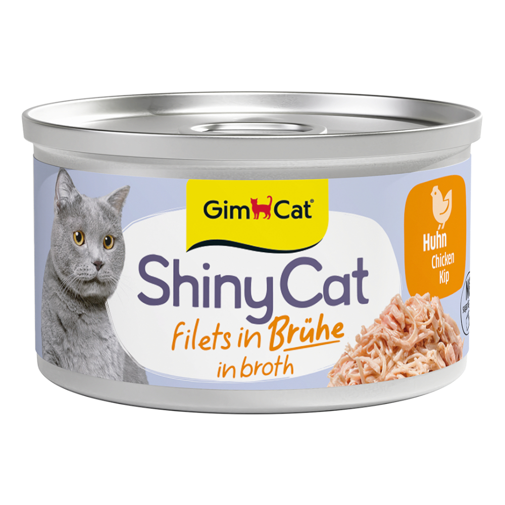Výhodné balení GimCat ShinyCat 24 x 70 g - Kuřecí