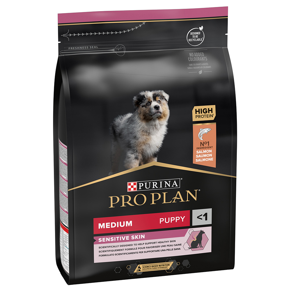 PURINA PRO PLAN Medium Puppy Sensitive Skin - Výhodné balení 2 x 3 kg