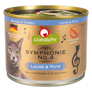 GranataPet Symphonie 12 x 200 g - Losos a krůtí