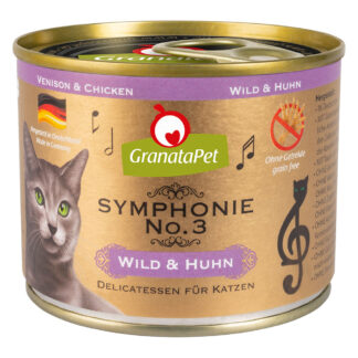 GranataPet Symphonie 12 x 200 g - Zvěřina a kuřecí