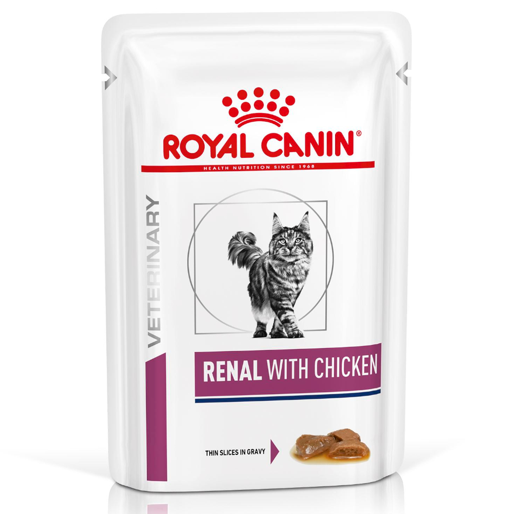 Royal Canin Veterinary Feline Renal - Výhodné balení – kuřecí 24 x 85 g
