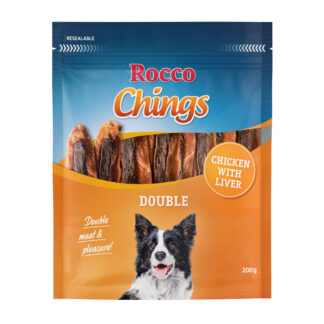 Výhodné balení Rocco Chings Double - Kuřecí & játra 12 x 200 g