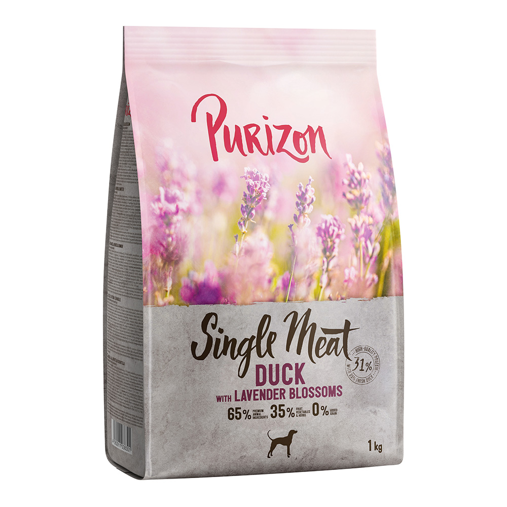 Purizon Single Meat Adult kachna s jablky a levandulí - bez obilovin - 4 kg