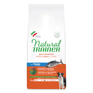 Natural Trainer Medium Adult tuňák a rýže - 2 x 12 kg