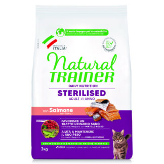 Natural Trainer Adult Sterilised Salmon - 2 x 3 kg