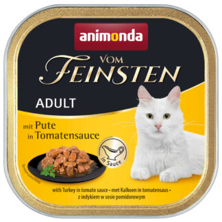 animonda Vom Feinsten Adult NoGrain v omáčce 36 x 100 g - krůtí v rajčatové omáčce