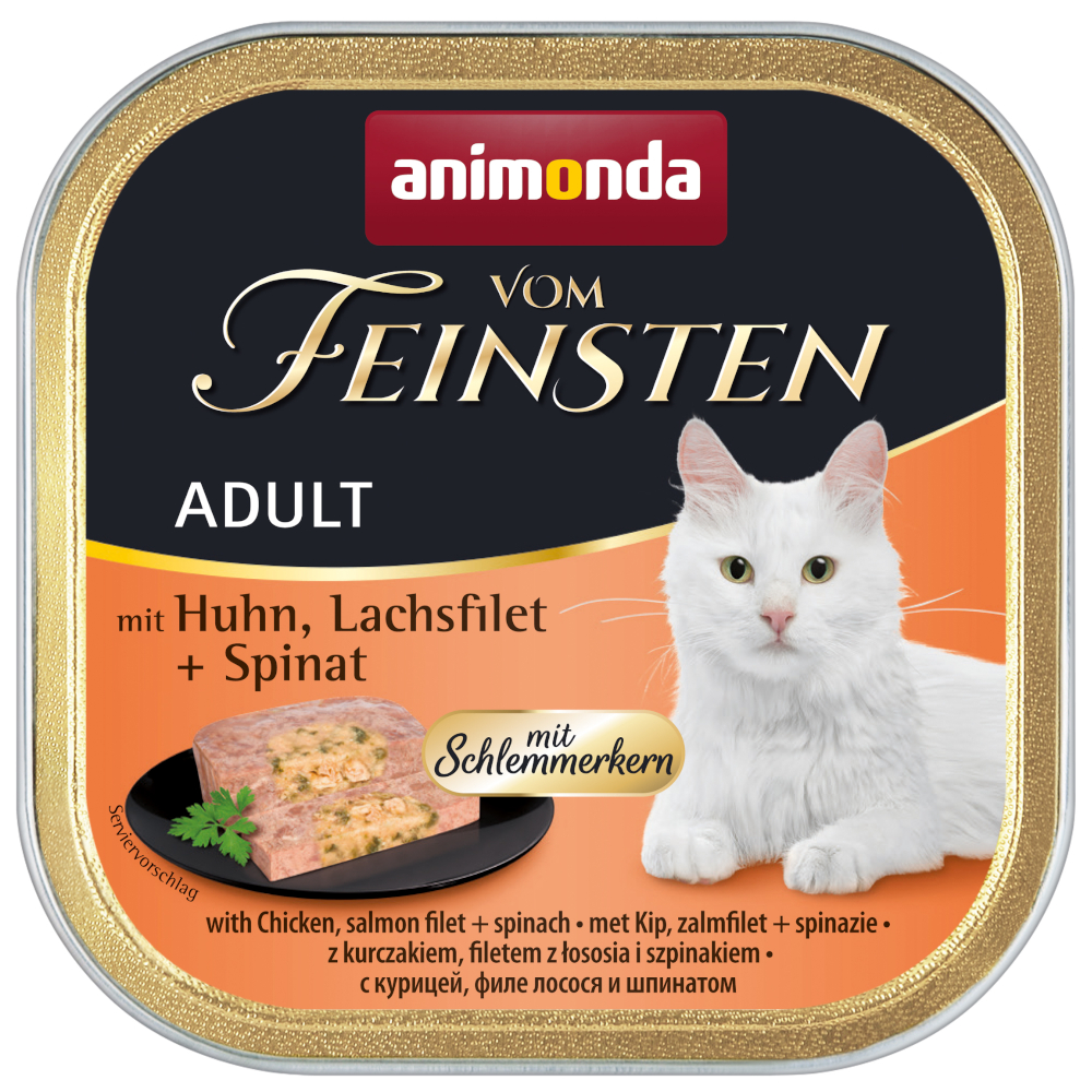 animonda Vom Feinsten Adult s náplní pro labužníky 36 x 100 g - kuřecí