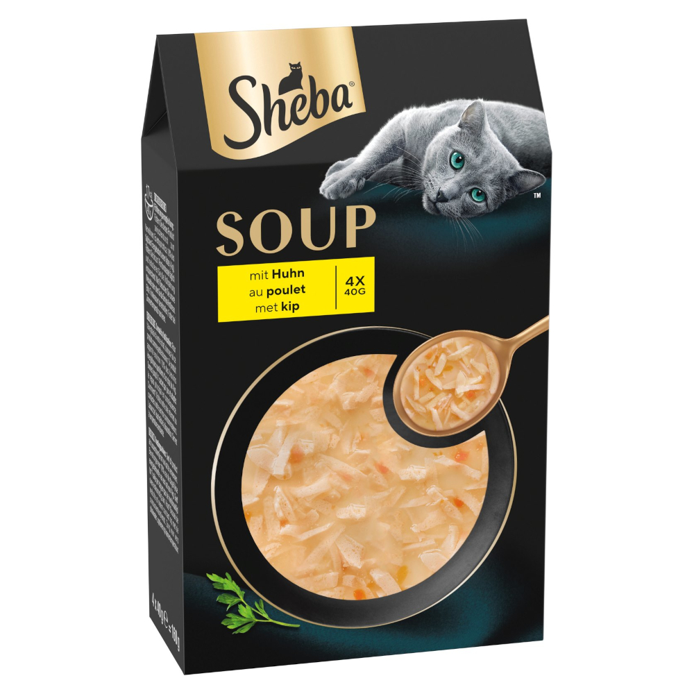 Sheba Classic Soup kapsičky 40 x 40 g výhodné balení - Kuřecí