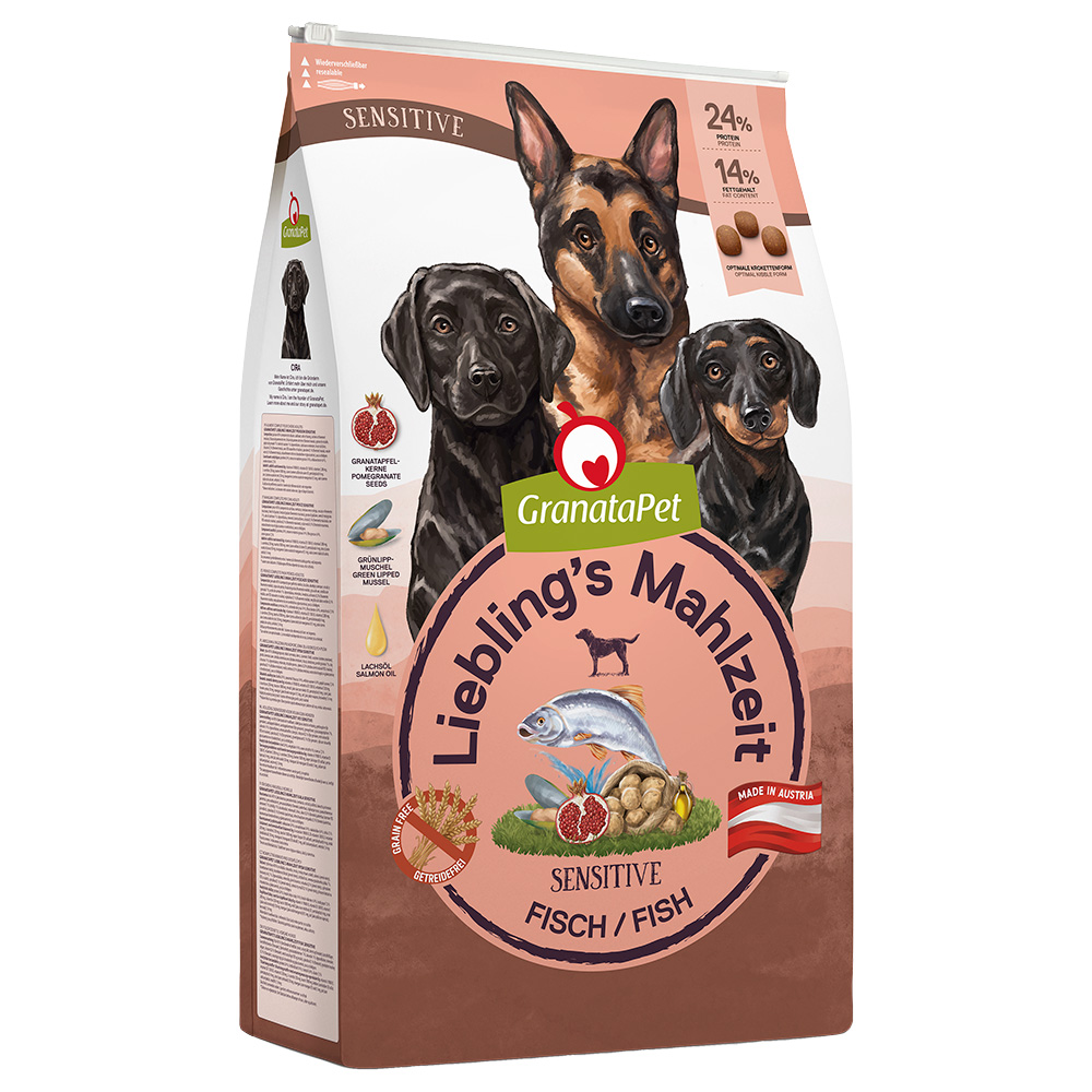 GranataPet Liebling's Mahlzeit Adult Sensitive s rybami - Výhodné balení: 2 x 10 kg