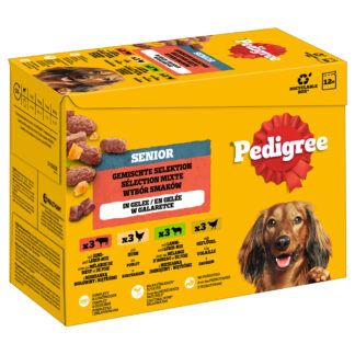Pedigree Senior Multipack kapsičky - Výhodné balení: Výběr v želé (4 druhy) 96 x 100 g
