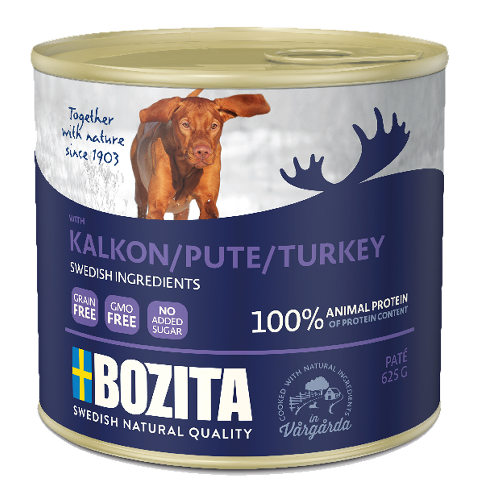 Bozita Paté konzerva 12 x 625 g - s krůtím