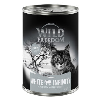 Výhodná balení Wild Freedom Adult 24 x 400 g - White Infinity - kuřecí a koňské