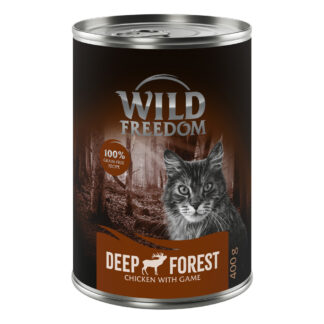 Výhodná balení Wild Freedom Adult 24 x 400 g - Deep Forest - zvěřina & kuře