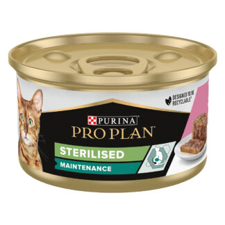 PURINA PRO PLAN Cat Sterilised Maintenance - tuňák a losos 24 ks (24 x 85g)