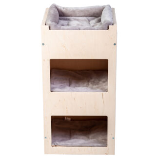 Natural Paradise Hranaté škrabadlo Daisy - světle šedé