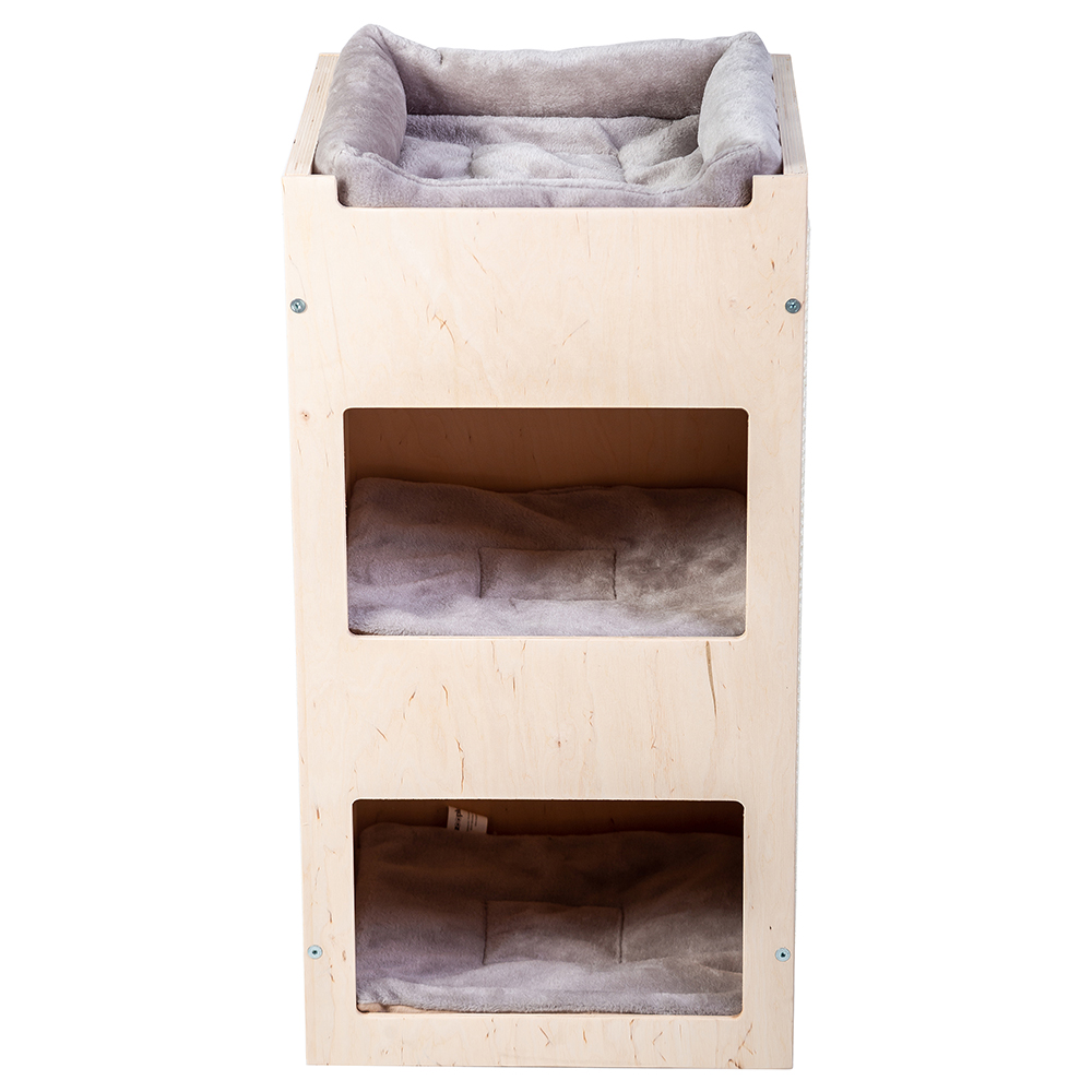 Natural Paradise Hranaté škrabadlo Daisy - světle šedé