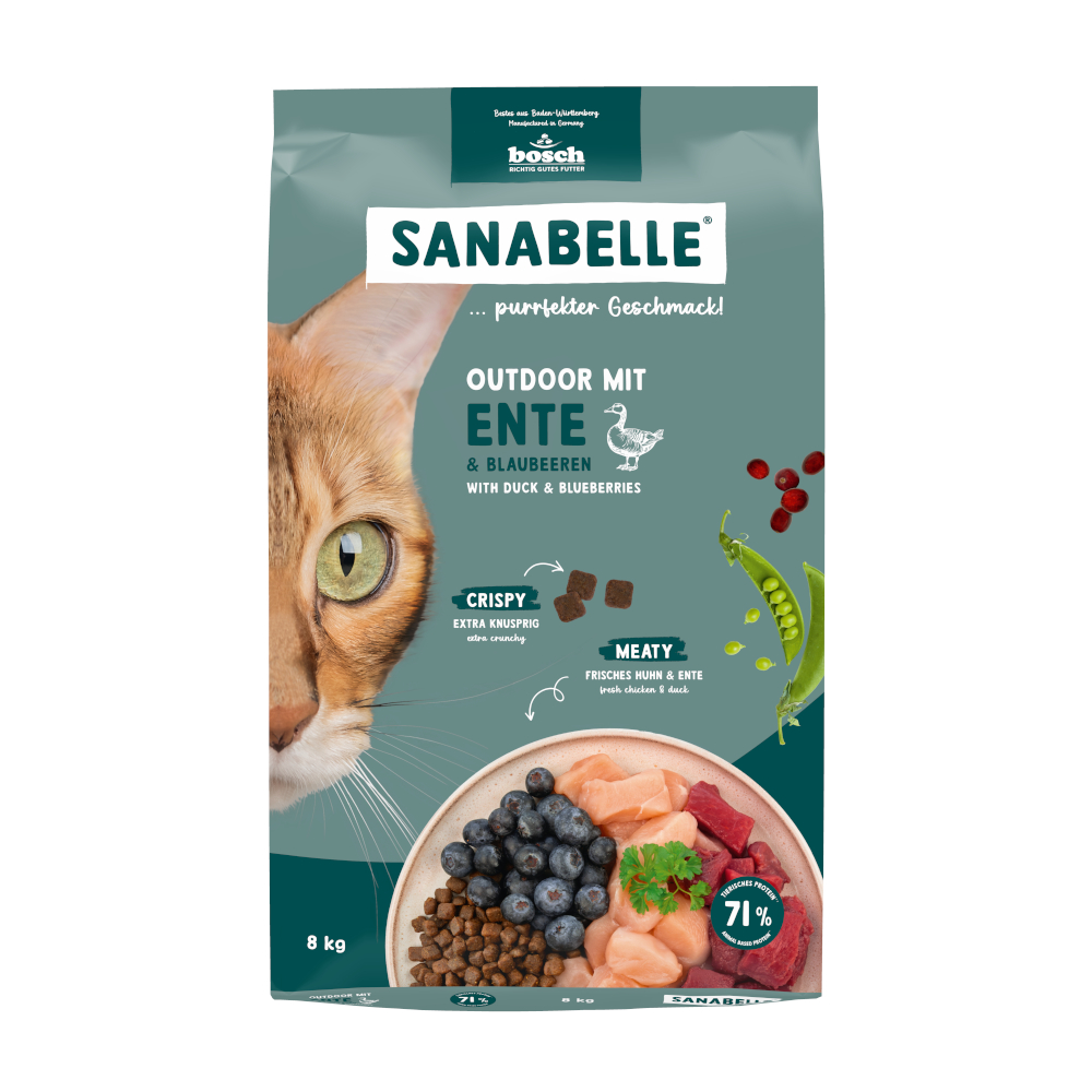 Sanabelle Outdoor s kachnou - 8 kg