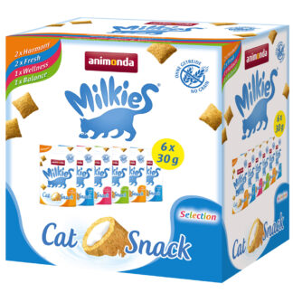 Pack animonda křupavé polštářky s mléčnou náplní mix - Výhodné balení: 18 x 30 g (4 druhy)