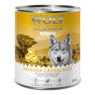 Wolf of Wilderness Adult "The Taste Of" 6 x 800 g - The Savanna - krůtí