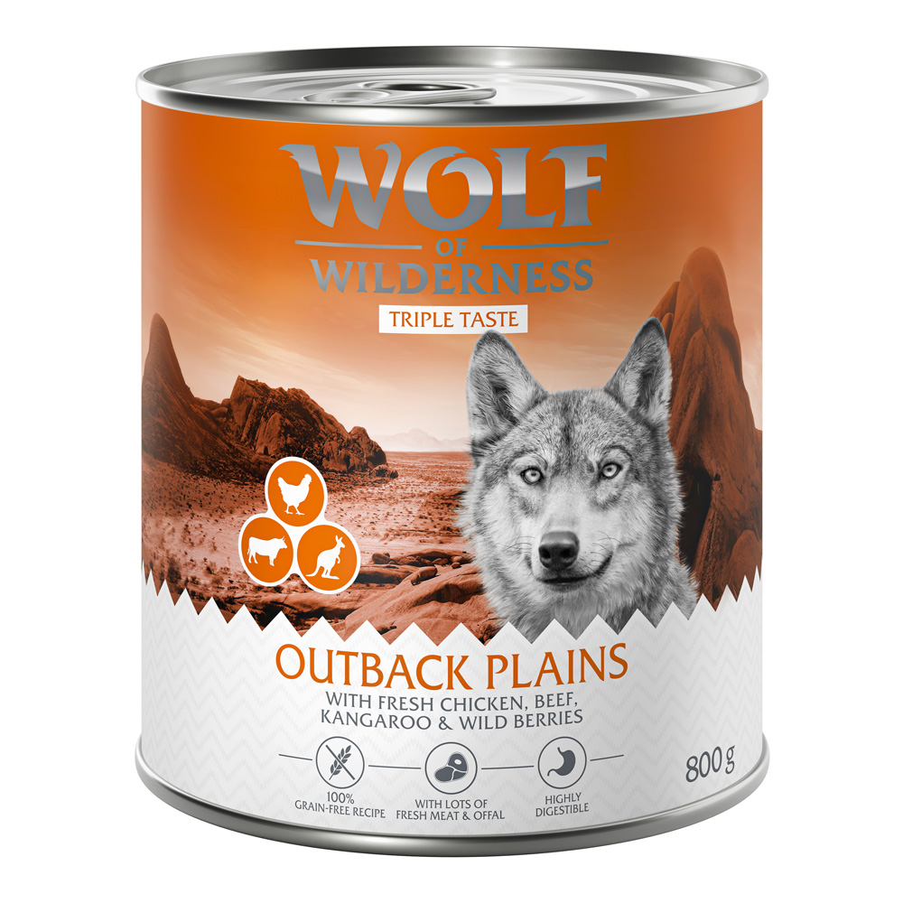Wolf of Wilderness Adult "The Taste Of" 6 x 800 g - The Outback - kuřecí