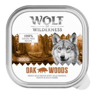 Wolf of Wilderness Adult - Single Protein 6 / 24 x 300 g miska - 24 x 300 g: Oak Woods - divočák