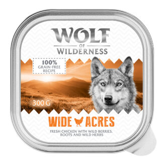 Wolf of Wilderness Adult - Single Protein 6 / 24 x 300 g miska - 24 x 300 g: Wide Acres - kuřecí