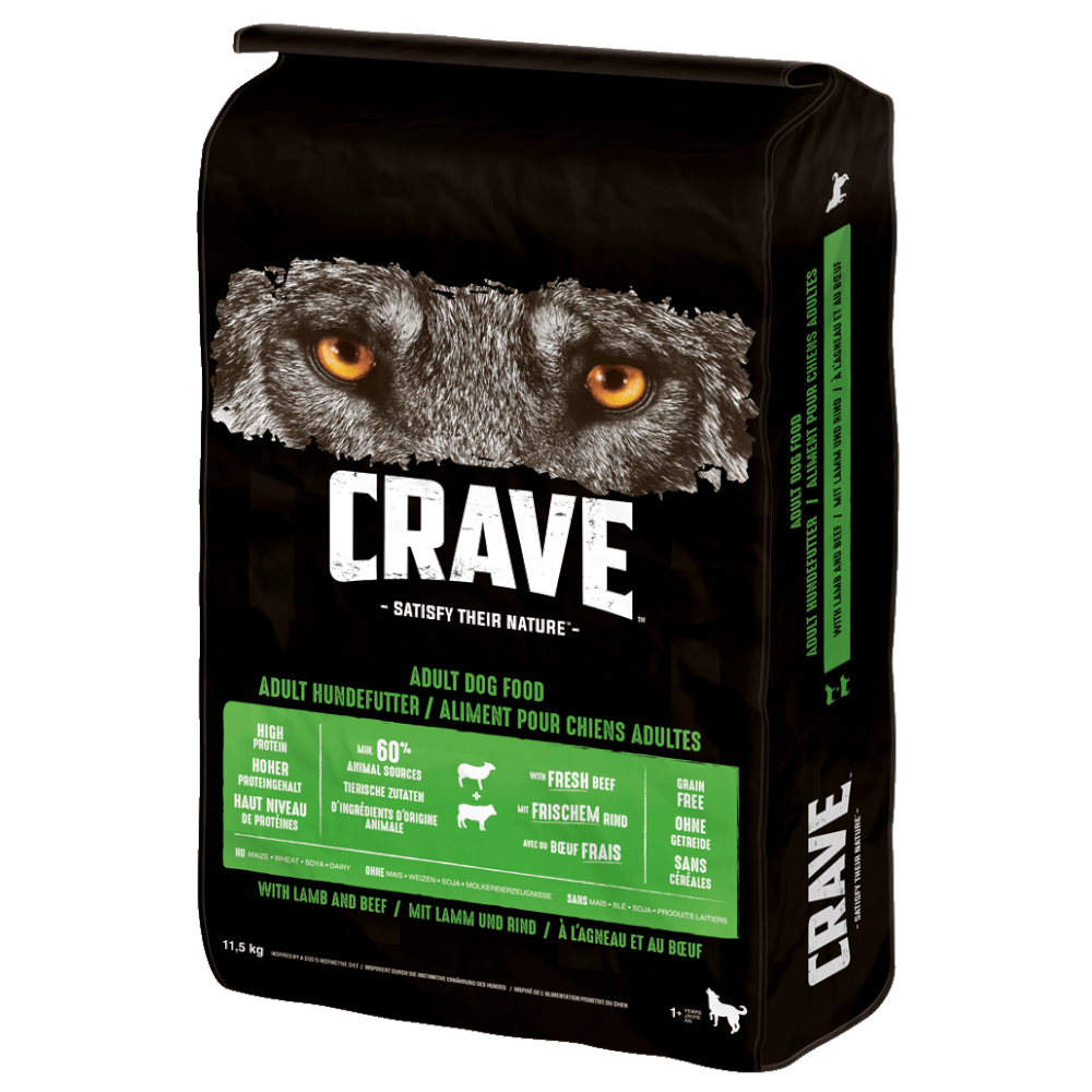 Crave Adult Dog s jehněčím & hovězím - 2 x 11