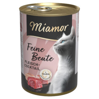 Výhodné balení Miamor Feine Beute 24 ks (24 x 400 g) - masový koktejl