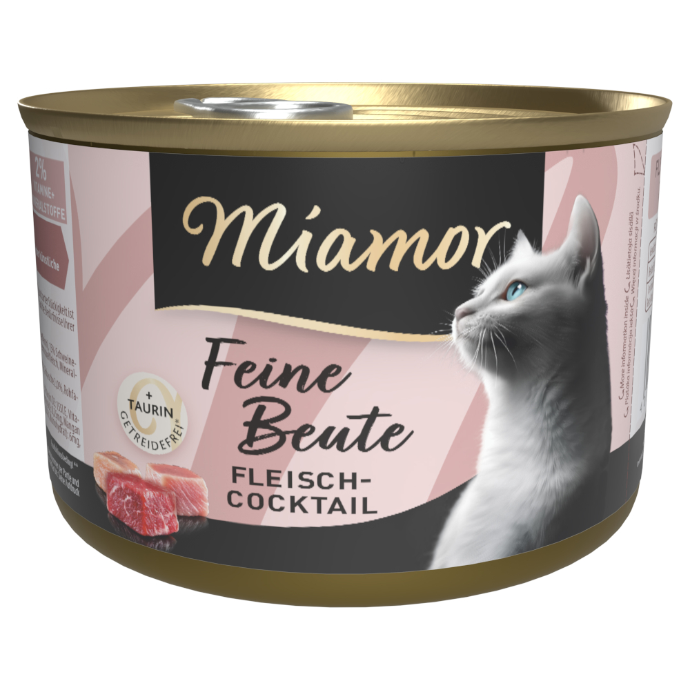 Miamor Feine Beute 24 ks (24 x 185 g) - masový koktejl