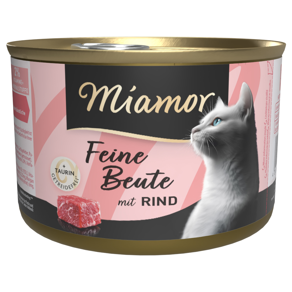 Miamor Feine Beute 24 ks (24 x 185 g) - hovězí