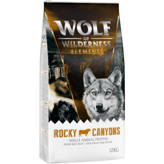 Wolf of Wilderness "Rocky Canyons“ - hovězí - výhodné balení 2 x 12 kg
